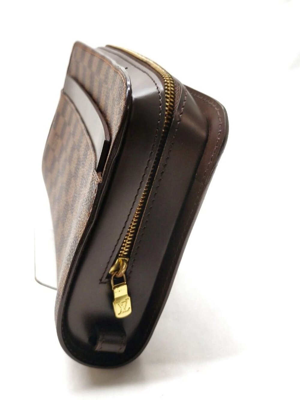 Authentic Louis Vuitton Saint Louis Damier Ebene Wallet Brown LV Zip Organizer - Picture 4 of 16